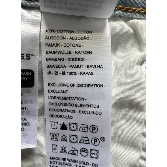 NWT Levi's 501 Denim Shorts Womens 29 High Rise Embroidered Button Fly Festival - Picture 6 of 12